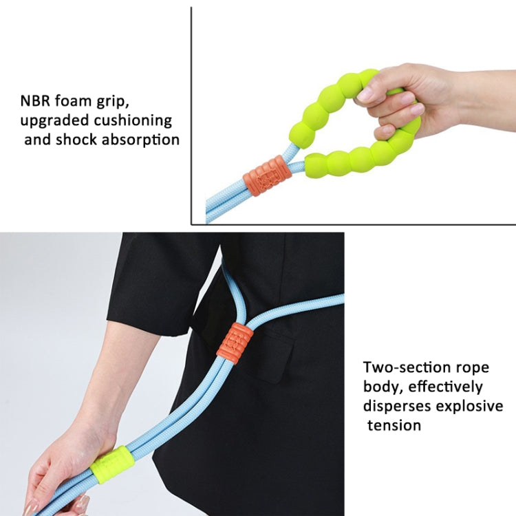 Explosion-Proof  Two-Stage Dog Leash With Foam Handle For Medium And Large Dogs(Sea Salt Blue) - Leashes & Chest Strap by PMC TechLife | Online Shopping South Africa | PMC TechLife | Buy Now Pay Later Mobicred