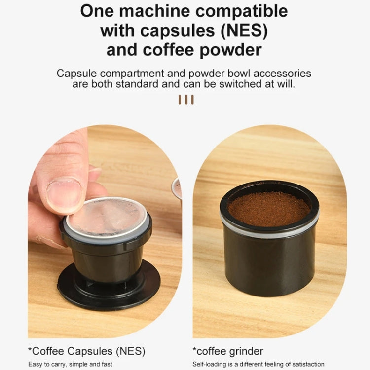 Wireless Portable Coffee Machine Compatible With Ground Coffee & NS Capsule(White) - free shipping - PMC TechLife - Order now!