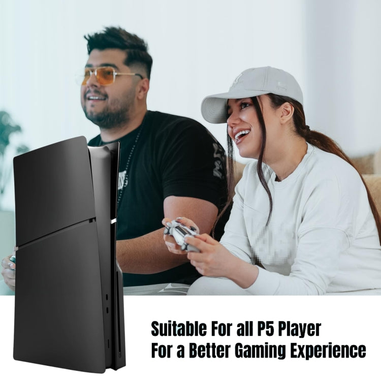 For PS5 Slim Replacement Faceplate Shell Detachable Protective Case, Model: Disc Edition Black - Cases by PMc TechLife | Online Shopping South Africa | PMc TechLife | Buy Now Pay Later Mobicred