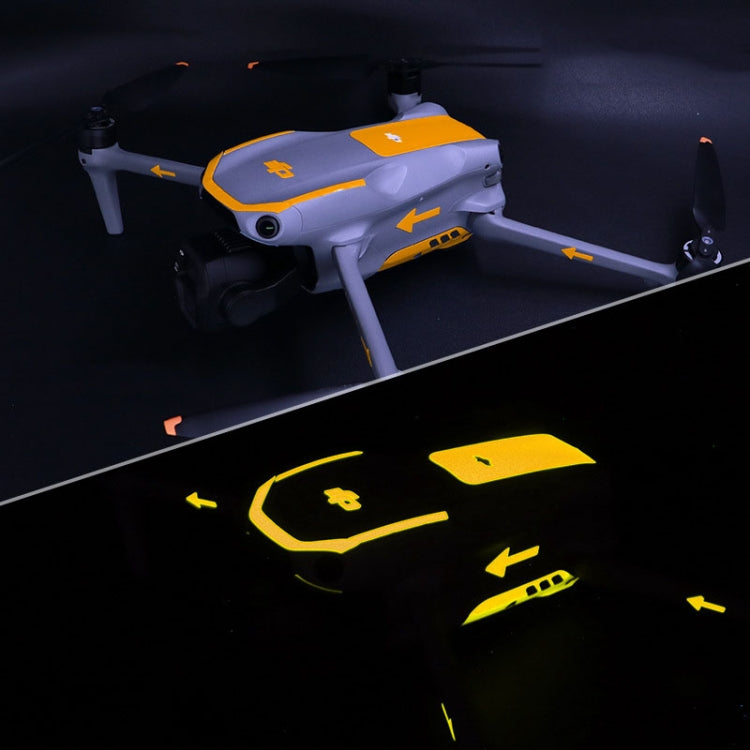 For DJI Air 3S / 3 Luminous Stickers Night Glow Film(Orange Yellow) - free shipping - PMC TechLife - Order now!