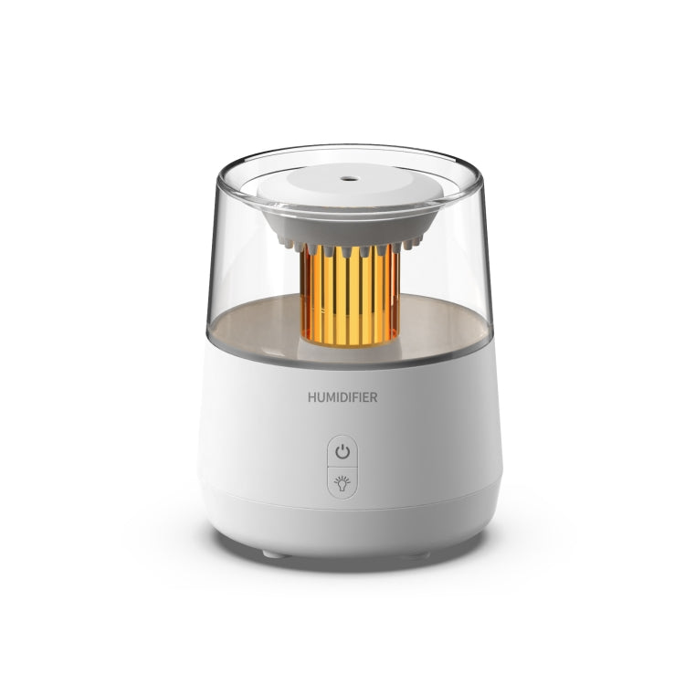 Raindrop Candlelight Aromatherapy Diffuser Air Humidifier with Colorful Lights US Plug White - free shipping - PMC TechLife - Order now!