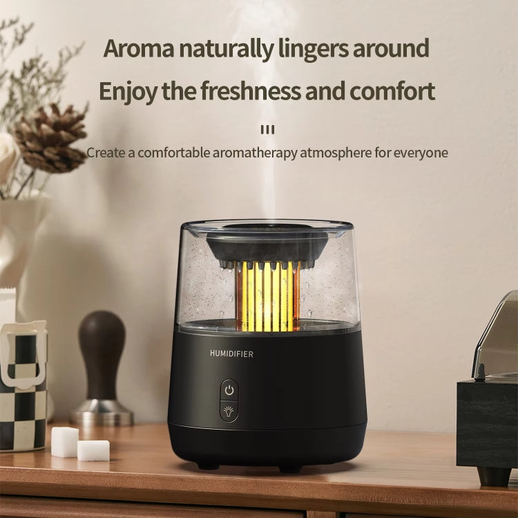 Raindrop Candlelight Aromatherapy Diffuser Air Humidifier with Colorful Lights US Plug White - free shipping - PMC TechLife - Order now!
