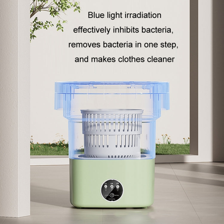 Fully Automatic Mini Foldable Washing Machine With Dehydration Function, Size: EU Plug(Blue) - free shipping - PMC TechLife - Order now!