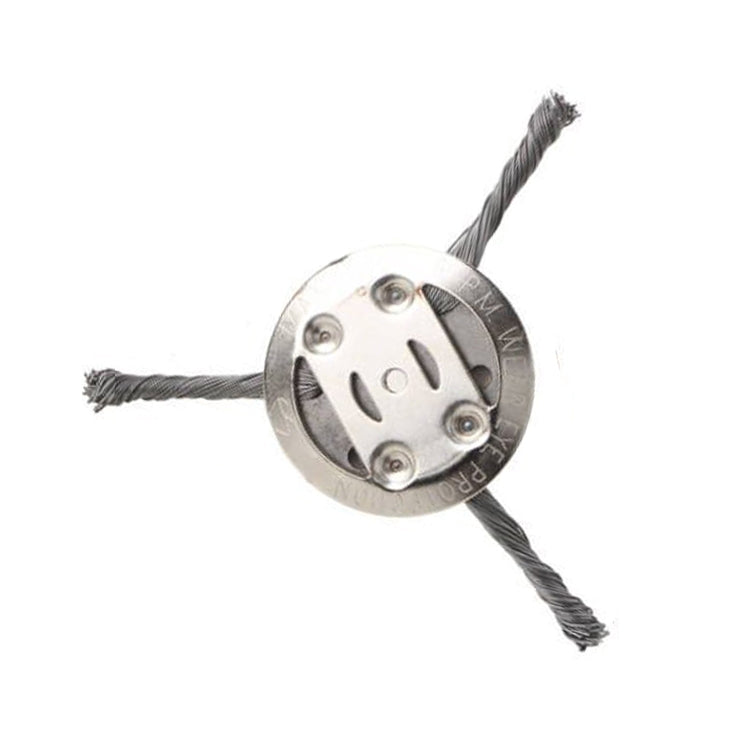 Steel Wire Weeding Wheel Twisted Wire Weeding Disc Mower Blade Accessories, Spec: 3-heads - Lawn Mower, Saws & Accessories by PMC TechLife | Online Shopping South Africa | PMC TechLife | Buy Now Pay Later Mobicred