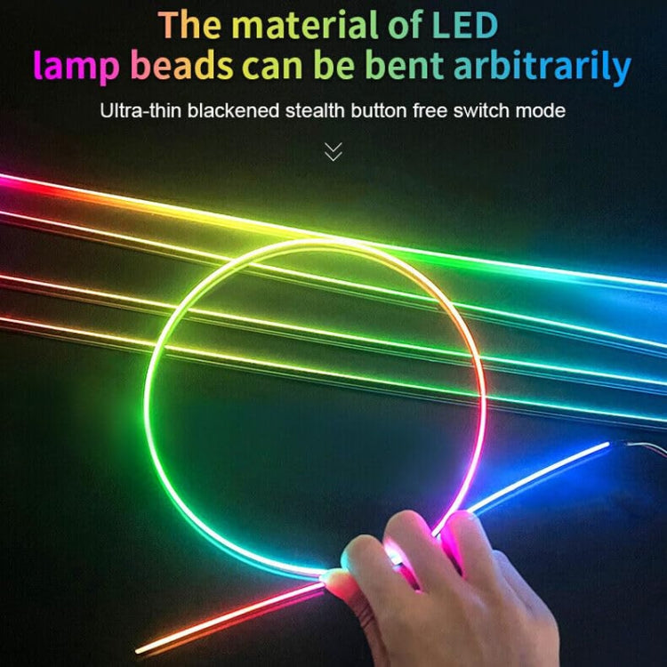10 in 1 Car Hidden Acrylic LED Colorful Decorative Atmosphere Light Strip - Atmosphere lights by PMC Jewellery | Online Shopping South Africa | PMC Jewellery | Buy Now Pay Later Mobicred