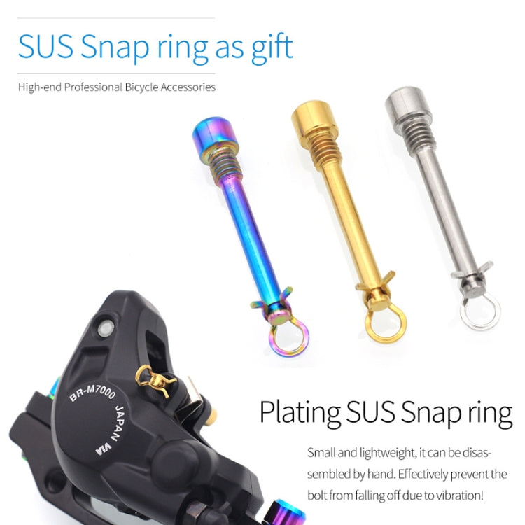 Mountain Road Bicycle Titanium Alloy Clip Pad Latch With Retaining Spring, Color: Pin + Circlip Titanium - Bicycle Brake Parts by PMc TechLife | Online Shopping South Africa | PMc TechLife | Buy Now Pay Later Mobicred