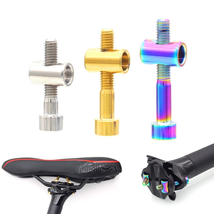 Bicycle Titanium Alloy Seat Post Locking Screws, Color: M6x35 Gold - Bicycle Saddle by PMC TechLife | Online Shopping South Africa | PMC TechLife | Buy Now Pay Later Mobicred