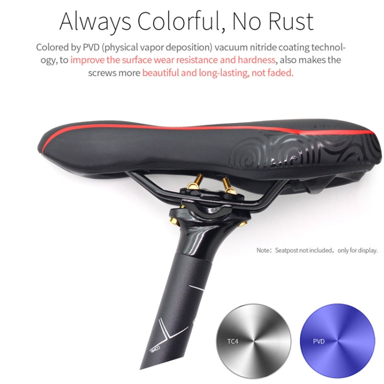 Bicycle Titanium Alloy Seat Post Locking Screws, Color: M6x40 Colorful - Bicycle Saddle by PMC TechLife | Online Shopping South Africa | PMC TechLife | Buy Now Pay Later Mobicred