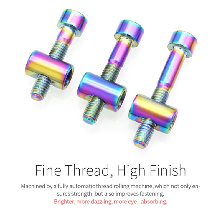 Bicycle Titanium Alloy Seat Post Locking Screws, Color: M6x30 Colorful - Bicycle Saddle by PMC TechLife | Online Shopping South Africa | PMC TechLife | Buy Now Pay Later Mobicred