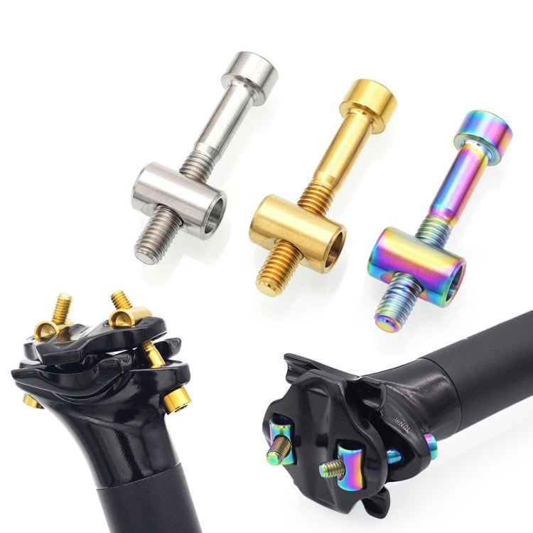 Bicycle Titanium Alloy Seat Post Locking Screws, Color: M6x35 Gold - Bicycle Saddle by PMC TechLife | Online Shopping South Africa | PMC TechLife | Buy Now Pay Later Mobicred