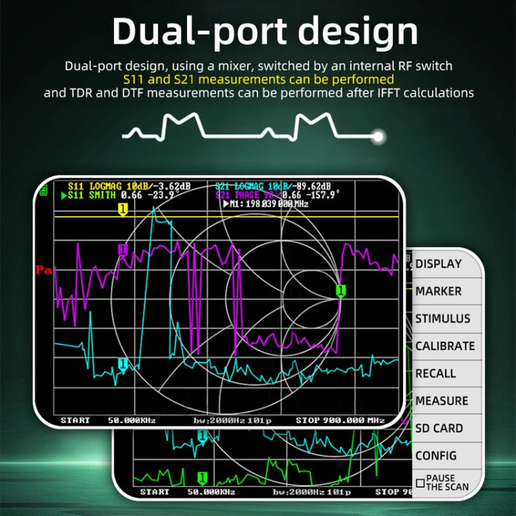 BSIDE P5 Handheld Vector Network Analyser Colorful Screen Network Tester - Lan Cable and Tools by BSIDE | Online Shopping South Africa | PMC TechLife | Buy Now Pay Later Mobicred