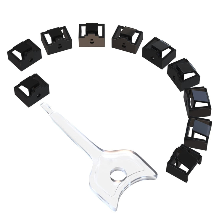 RJ45 Pport Anti-theft Lock Removable Dust Plug(Black 10 Plug+1 Key) - Anti-Dust Plugs by PMC TechLife | Online Shopping South Africa | PMC TechLife | Buy Now Pay Later Mobicred