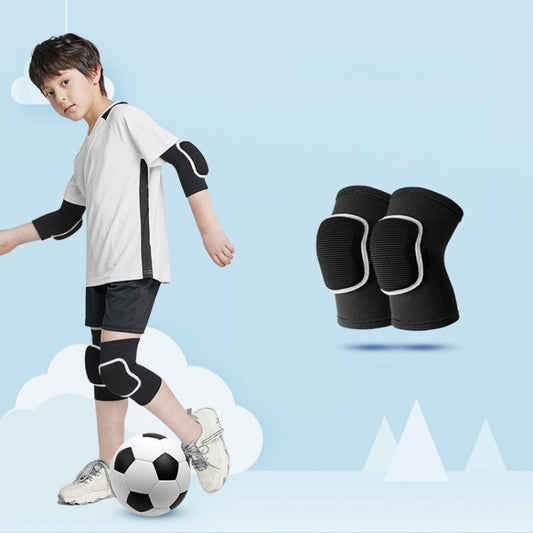 Sponge Children Football Protective Gear Outdoor Sports Equipment, Color: Black Knee Pads(M) - Sports Safety by PMC Jewellery | Online Shopping South Africa | PMC Jewellery | Buy Now Pay Later Mobicred