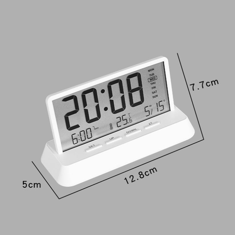 Multifunctional Temperature / Date Display Electronic Alarm Clock(Black Transparent) - Alarm Clocks by PMc TechLife | Online Shopping South Africa | PMc TechLife | Buy Now Pay Later Mobicred