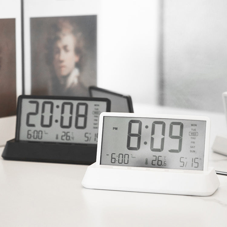 Multifunctional Temperature / Date Display Electronic Alarm Clock(Black Transparent) - Alarm Clocks by PMc TechLife | Online Shopping South Africa | PMc TechLife | Buy Now Pay Later Mobicred