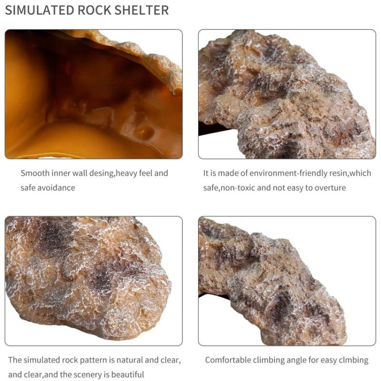 L Reptile Simulation Rocks Hideaway House Turtle Sunbed - Reptile Supplies by PMC TechLife | Online Shopping South Africa | PMC TechLife | Buy Now Pay Later Mobicred