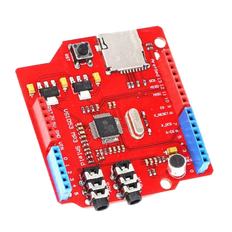 VS1053 MP3 Module Development Board With Amplifier Decoder Board SPI Interface Onboard Recording Function(Red) - Breadboard / Amplifier Board by PMC TechLife | Online Shopping South Africa | PMC TechLife | Buy Now Pay Later Mobicred