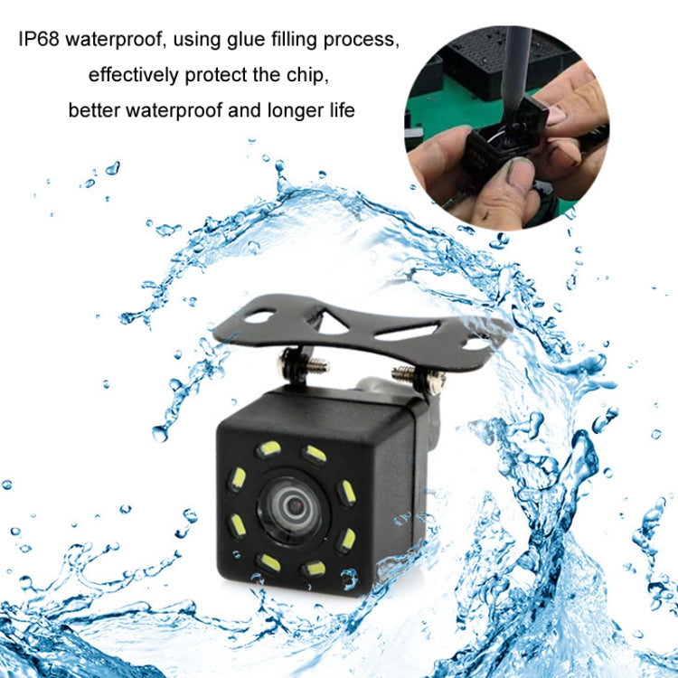 4.3 Inch Display Night Vision Waterproof Reversing Camera +7 Meter Extension Cable, Color: Detachable Screen + Butterfly 8 Light Camera - Rear View Cameras by PMC TechLife | Online Shopping South Africa | PMC TechLife | Buy Now Pay Later Mobicred