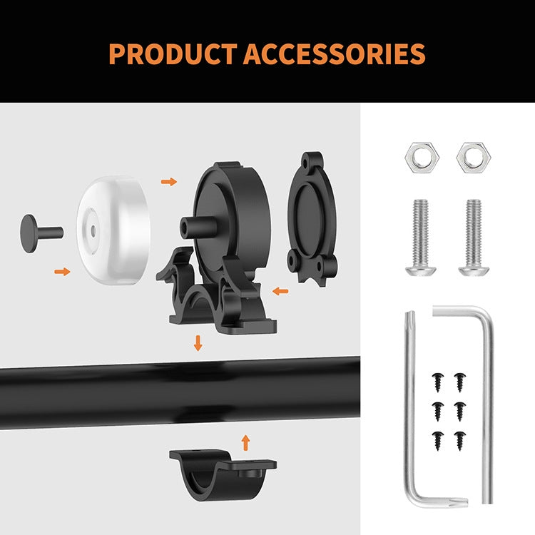 Bicycle Locator Anti-Theft Bell Cycling Equipment(Black) - Bicycle Bells by PMC TechLife | Online Shopping South Africa | PMC TechLife | Buy Now Pay Later Mobicred