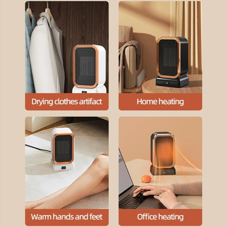 1000W High-power Household Heater Small Desktop Ceramic PTC Heating Heater, Spec: EU Plug(Black) - free shipping - PMC TechLife - Order now!