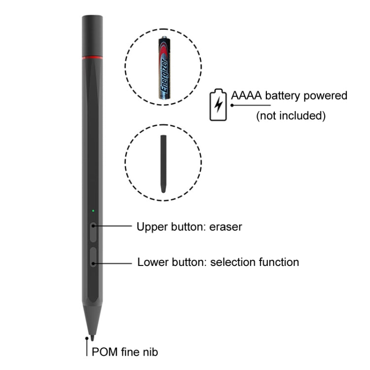 UX95 For Amazon Tablet/Chromebook Stylus 4096 Pressure Sensitive Stylus USI Protocol Pen(Black) - Stylus Pen by PMC TechLife | Online Shopping South Africa | PMC TechLife | Buy Now Pay Later Mobicred