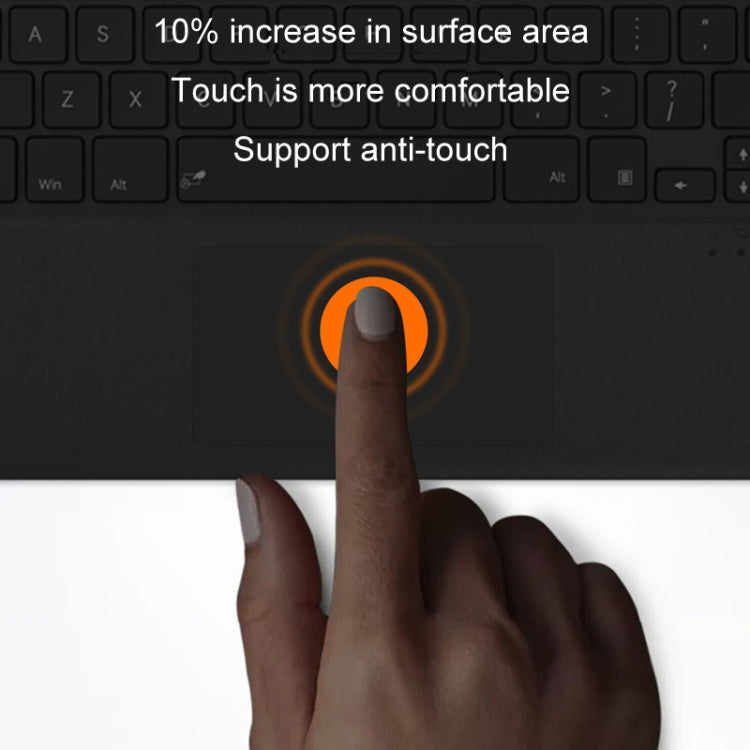 For Microsoft Surface Pro 8 / 9 / 10 / X Bluetooth Keyboard Magnetic Tablet Wireless Touch Backlit Keyboard With Pen Slot(Black) - free shipping - PMC TechLife - Order now!