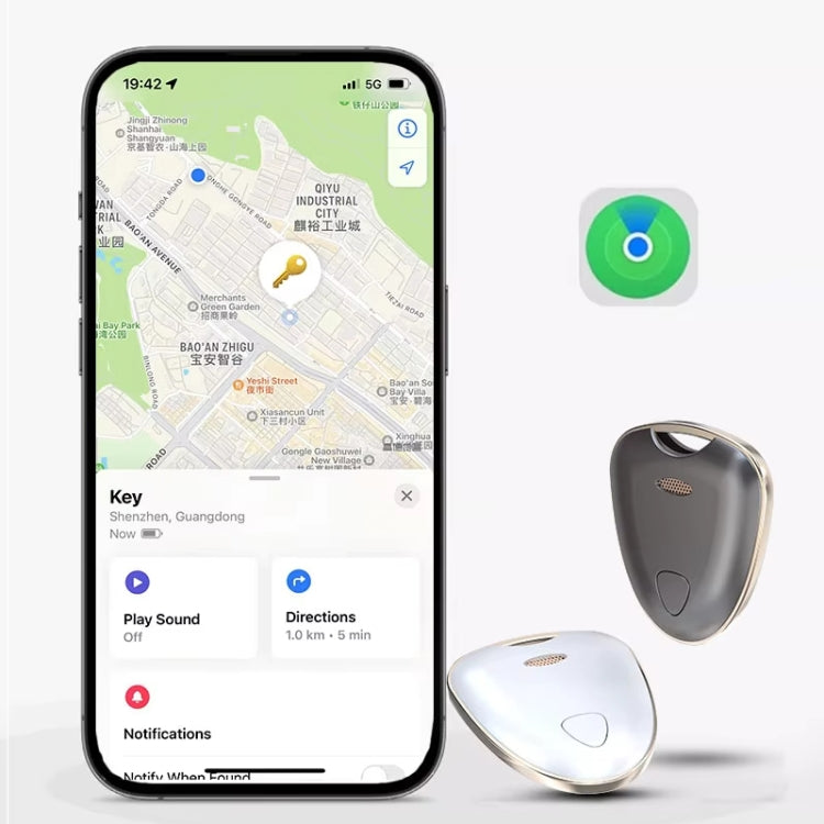 Smart Tracker Tag Anti-Lost Key Finder Works With Find My App(Deep Gray) - Personal Tracker by PMC TechLife | Online Shopping South Africa | PMC TechLife | Buy Now Pay Later Mobicred