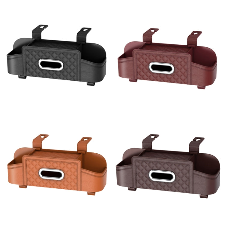 Multifunctional Car Seat Back Tissue Storage Box Hanging Bag(Wine Red) - Stowing Tidying by PMC TechLife | Online Shopping South Africa | PMC TechLife | Buy Now Pay Later Mobicred