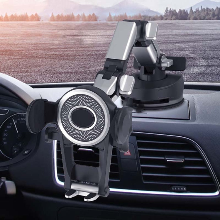 Car Suction Cup Multi-function Cell Phone Navigation Mount, Style: With Flat Clip - Universal Car Holders by PMC TechLife | Online Shopping South Africa | PMC TechLife | Buy Now Pay Later Mobicred