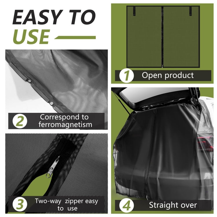 Car Rear Trunk Ventilation Shade Anti-mosquito Screen Cover, Size: XL(Set) - Window Foils & Solar Protection by PMC TechLife | Online Shopping South Africa | PMC TechLife | Buy Now Pay Later Mobicred