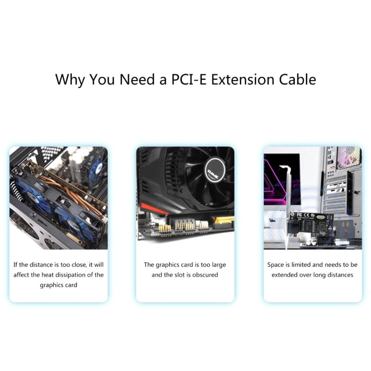 SSU PCI-E To X1 Interface Extension Cable, Length: 1m - PCIE Cable by SSU | Online Shopping South Africa | PMC TechLife | Buy Now Pay Later Mobicred