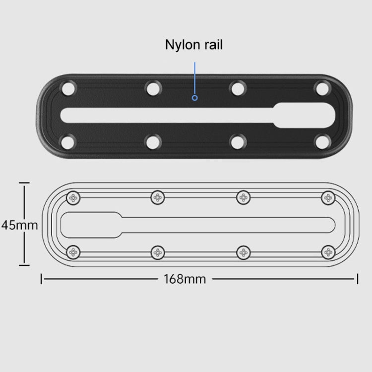 SUV Car Modified Central Control Bracket Base Slider, Specifications: Screw Rail Base - Universal Car Holders by PMC TechLife | Online Shopping South Africa | PMC TechLife | Buy Now Pay Later Mobicred