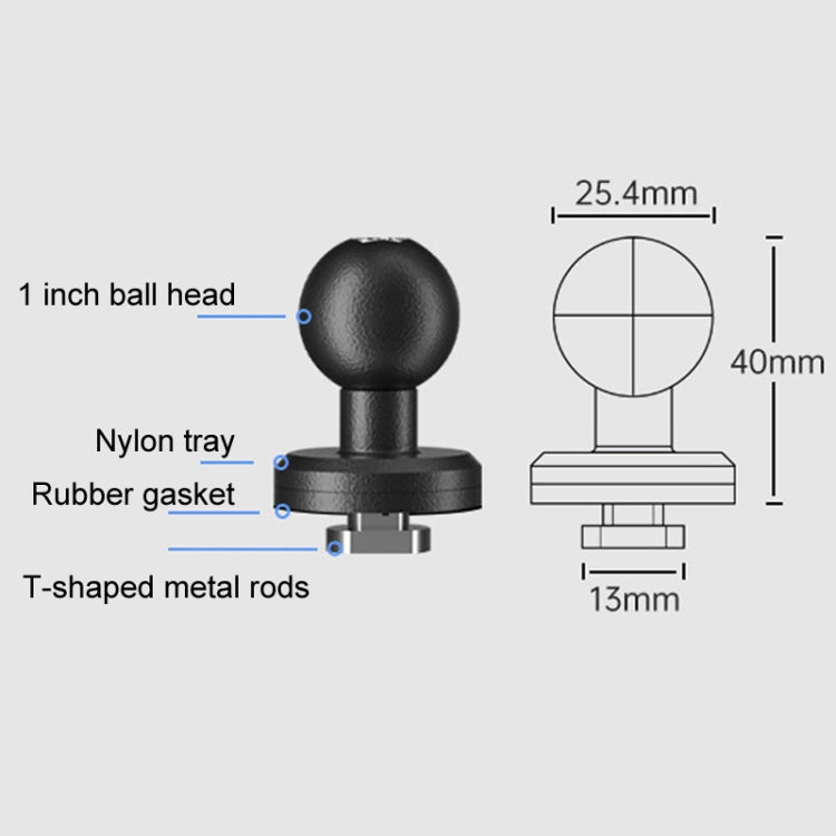 SUV Car Modified Central Control Bracket Base Slider, Specifications: 1 inch Rail Ball Head - Universal Car Holders by PMC TechLife | Online Shopping South Africa | PMC TechLife | Buy Now Pay Later Mobicred