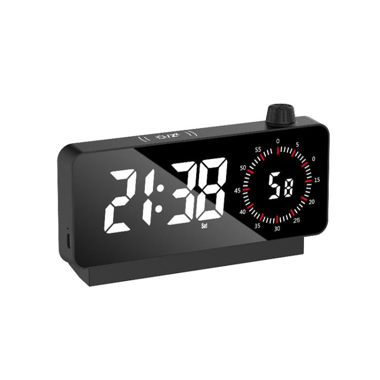 Multi-Functional LED Screen Mirror Charging Alarm Clock Reminder Visual Timer(Black) - Alarm Clocks by PMc TechLife | Online Shopping South Africa | PMc TechLife | Buy Now Pay Later Mobicred