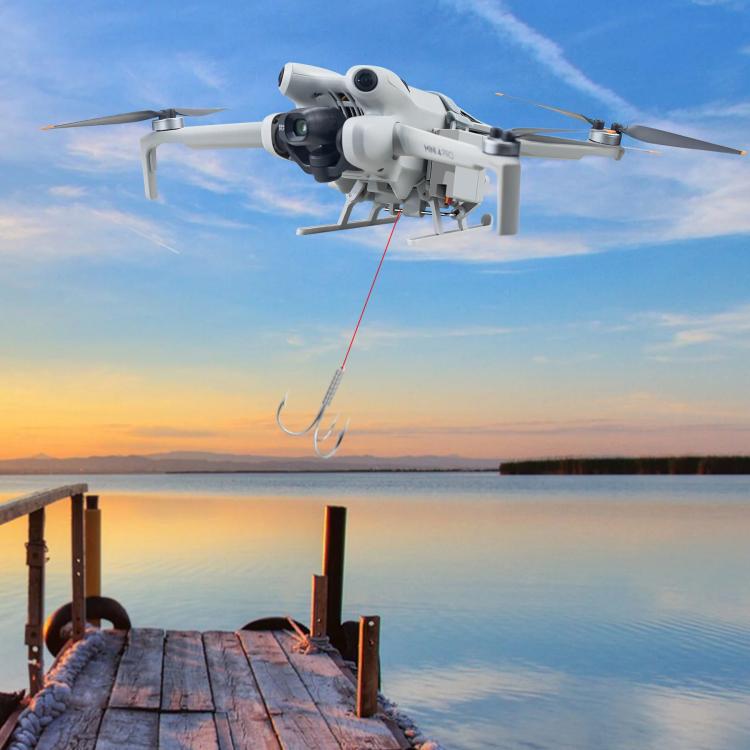 For DJI Mini 4 Pro Airdrop System USB Charging Thrower(Light Gray) - free shipping - PMC TechLife - Order now!