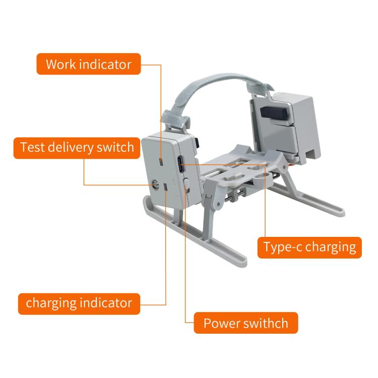 For DJI Mini 4 Pro Airdrop System USB Charging Thrower(Light Gray) - free shipping - PMC TechLife - Order now!