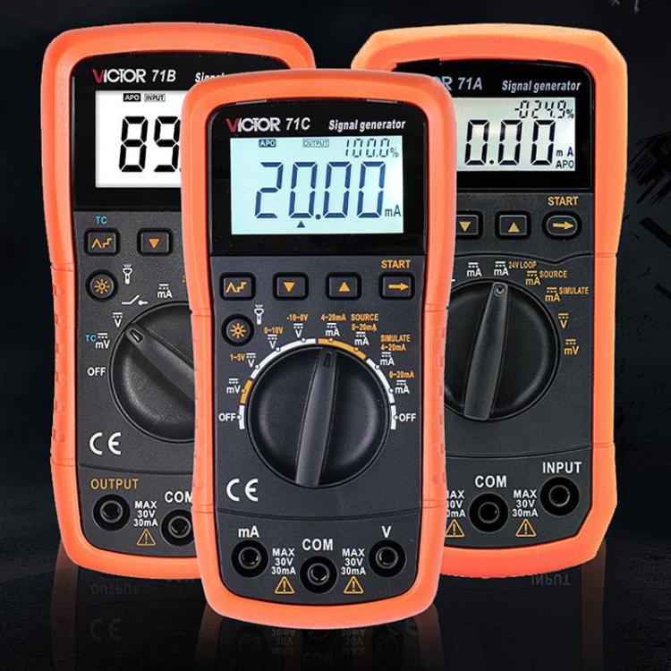 Victor Output Current Voltage Process Signal Source Multimeter, Model: VC71C - free shipping - PMC TechLife - Order now!