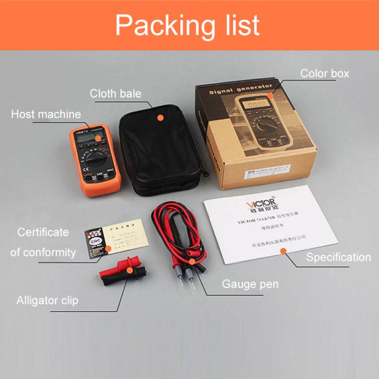 Victor Output Current Voltage Process Signal Source Multimeter, Model: VC71C - free shipping - PMC TechLife - Order now!