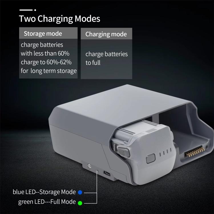 For DJI Air 3S /Air 3 YX Two-Way Charger Battery Manager(Light Gray) - free shipping - PMC TechLife - Order now!