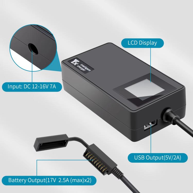 For DJI Air 3S /Air 3 YX Digital Display Car Charger Charge 2 Batteries At the Same Time(Black) - free shipping - PMC TechLife - Order now!