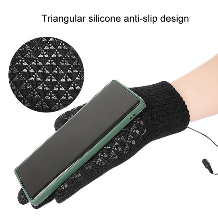 USB Heating Electric Warm Gloves Students Internet Writing Game Thickened Full Finger Knitted Heated Gloves, Size: Uniform(Gray) - Safety Gloves by PMC TechLife | Online Shopping South Africa | PMC TechLife | Buy Now Pay Later Mobicred