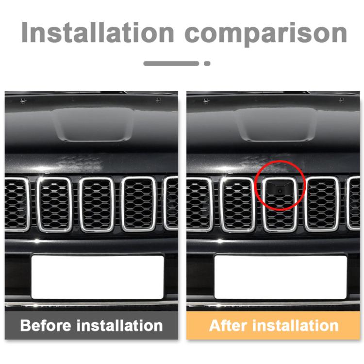 For Jeep Cherokee / Grand Cherokee 2016 / 2017 / 2018 Car Front View Camera - Rear View Cameras by PMC TechLife | Online Shopping South Africa | PMC TechLife | Buy Now Pay Later Mobicred