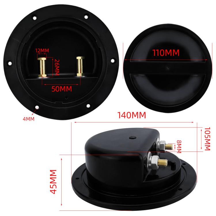 RV Yacht Copper Conductive Waterproof Solid Deck Cabin Sealing Cover, Configuration: CP-5092 - Marine Accessories & Parts by PMC TechLife | Online Shopping South Africa | PMC TechLife | Buy Now Pay Later Mobicred