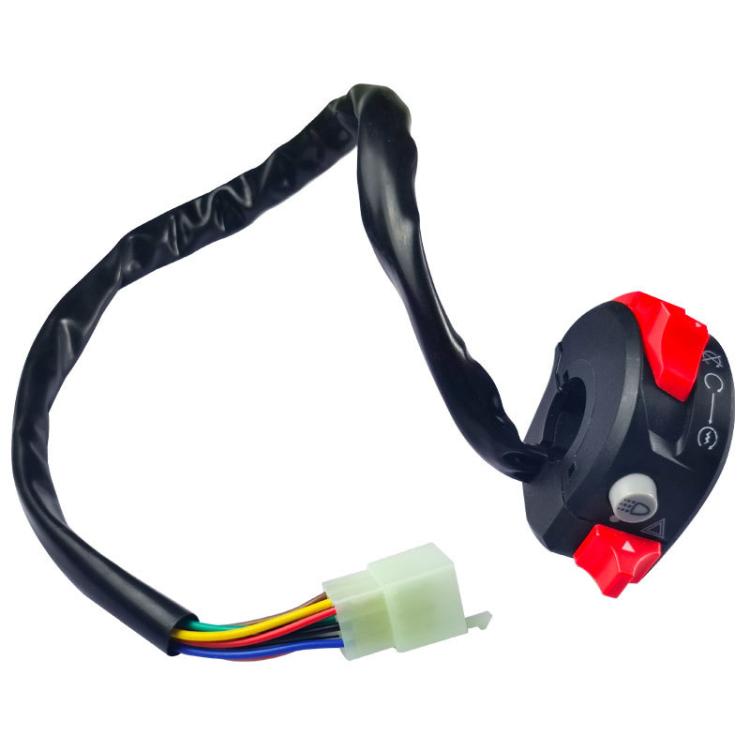Motorcycle Modification Accessories Handlebar Faucet Start And Stop Double Flash Switch(Black) - Electrical System by PMC TechLife | Online Shopping South Africa | PMC TechLife | Buy Now Pay Later Mobicred