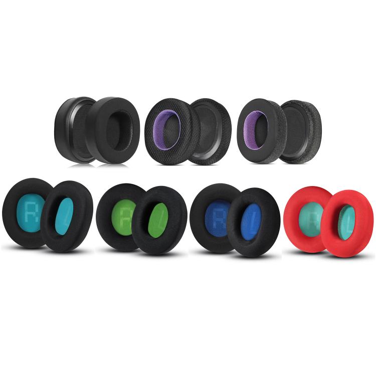 1pair Headset Sponge Earmuffs for SteelSeries Arctis Pro / Arctis 3 / 5 / 7, Color: Black Dark Blue Ice Silk - Earmuff & Pad by PMc TechLife | Online Shopping South Africa | PMc TechLife | Buy Now Pay Later Mobicred