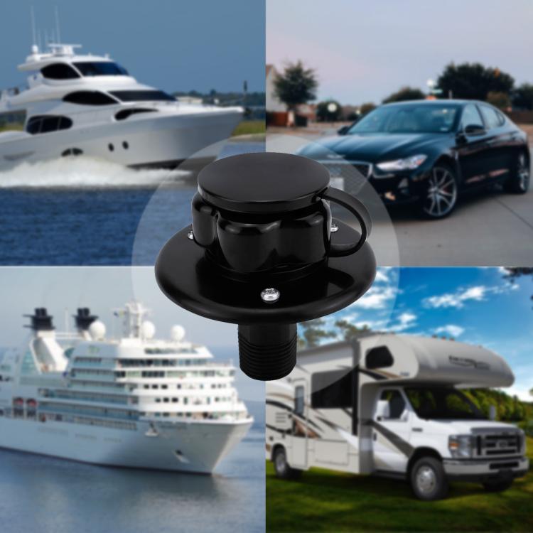 RV Ship Flange Threaded Leak-proof Water Inlet Connector Check Valve, Specifications: Black 1 - Marine Accessories & Parts by PMC TechLife | Online Shopping South Africa | PMC TechLife | Buy Now Pay Later Mobicred