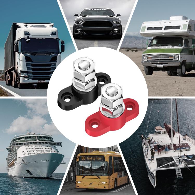 12V RV Yacht M10 Single Pole Battery Terminal, Color: Black - Booster Cable & Clip by PMC TechLife | Online Shopping South Africa | PMC TechLife | Buy Now Pay Later Mobicred
