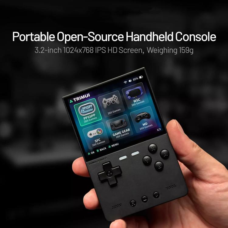 TRIMUI BRICK Open Source Pocket Console Portable Wireless Bluetooth HD Retro Arcade, Size: 128G(White) - free shipping - PMc TechLife - Order now!