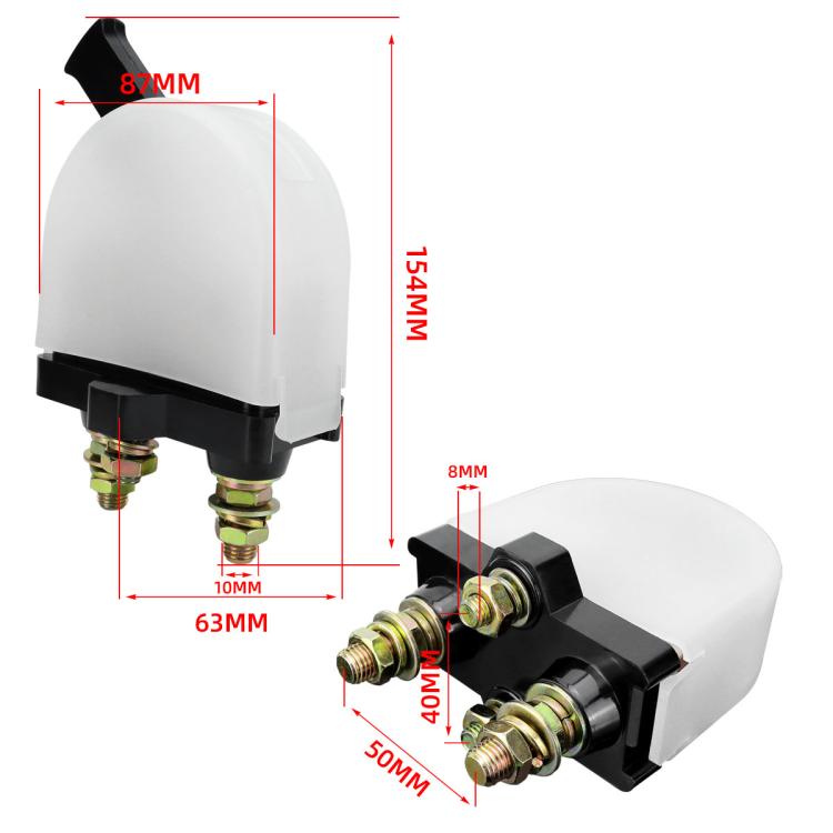 RV Yacht E-108 Battery High Current Power Off Main Switch(White) - Car Switches by PMC TechLife | Online Shopping South Africa | PMC TechLife | Buy Now Pay Later Mobicred