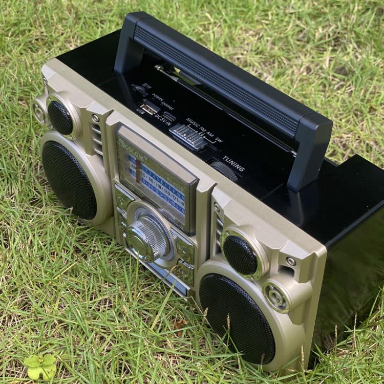 COLON RX-65SD Solar Charging Stereo FM Radio Wireless Bluetooth Speaker(Random Color Delivery) - free shipping - PMC TechLife - Order now!
